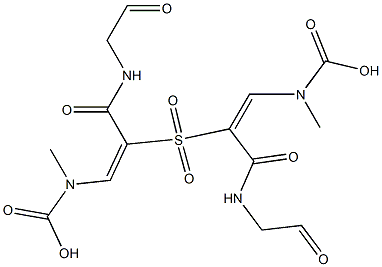 2,2'-sulfonylbis(3--(carboxymethylamino)-N-(2-oxoethyl)propenamide)