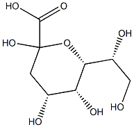 3-deoxy-manno-oct-2-ulopyranosonic acid Struktur