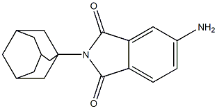 4-アミノ-N-(1-アダマンチル)フタルイミド 化学構造式