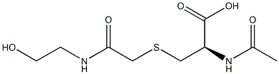 N-acetyl-S-(N-(2-hydroxyethyl)carbamoylmethyl)cysteine Struktur