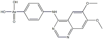 4-(4'-PHENYLARSONICACID)-AMINO-6,7-DIMETHOXYQUINAZOLINE Struktur