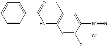 4-BENZAMIDO-2-CHLORO-5-METHYLBENZENEDIAZONIUMCHLORIDE Structure
