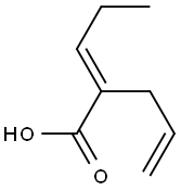 2-PENTENOICACID,2-ALLYL- Struktur