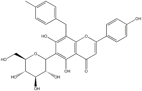 6-GLUCOSYL-8-XYLOSYLAPIGENIN Struktur