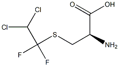 S-(1,1-DIFLUORO-2,2-DICHLOROETHYL)-L-CYSTEINE 结构式