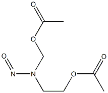 N-(2-ACETOXYETHYL)-N-(ACETOXYMETHYL)NITROSAMINE Structure