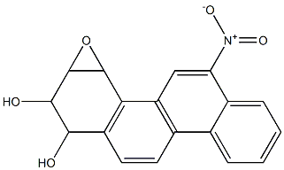 1,2-DIHYDROXY-3,4-EPOXY-1,2,3,4-TETRAHYDRO-6-NITROCHRYSENE Structure