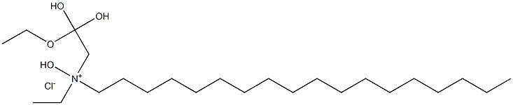 STEARYLDIHYDROXYETHOXYETHYLHYDROXYETHYLAMMONIUMCHLORIDE Struktur