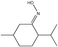 (-)-MENTHONEOXIME Structure