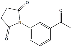 N-(3-ACETYLPHENYL)SUCCINIMIDE 化学構造式