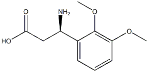 (R)-3-Amino-3-(2,3-dimethoxy-phenyl)-propanoic acid Struktur