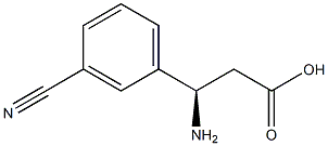 (R)-3-Amino-3-(3-cyano-phenyl)-propanoic acid Struktur