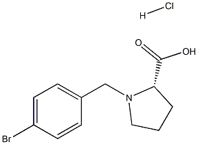 (R)-alpha-(4-bromo-benzyl)-proline hydrochloride Struktur