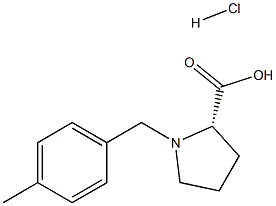 (R)-alpha-(4-methyl-benzyl)-proline hydrochloride 化学構造式