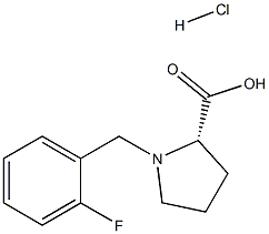 (S)-alpha-(2-fluoro-benzyl)-proline hydrochloride Struktur