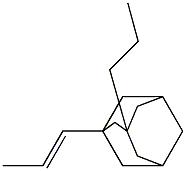 1-[(E)-prop-1-enyl]-3-propyl-adamantane 结构式