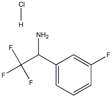 alpha-Trifluoromethyl-(3-fluorobenzyl)amine Hydrochloride 化学構造式