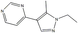 4-(1-Ethyl-5-methyl-1H-pyrazol-4-yl)-pyrimidine- Struktur