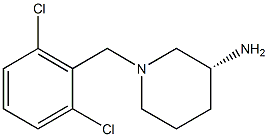 (3R)-1-(2,6-dichlorobenzyl)piperidin-3-amine Struktur