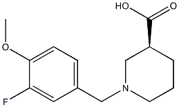 (3S)-1-(3-fluoro-4-methoxybenzyl)piperidine-3-carboxylic acid
