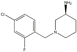 (3S)-1-(4-chloro-2-fluorobenzyl)piperidin-3-amine Structure