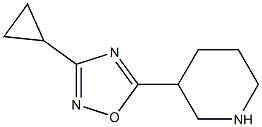 3-(3-cyclopropyl-1,2,4-oxadiazol-5-yl)piperidine Structure