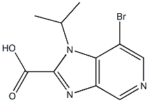 7-bromo-1-(1-methylethyl)-1H-imidazo[4,5-c]pyridine-2-carboxylic acid Structure