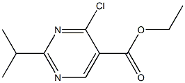 ethyl 4-chloro-2-(1-methylethyl)pyrimidine-5-carboxylate Structure