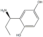 (R)-2-(1-AMINOPROPYL)BENZENE-1,4-DIOL 化学構造式