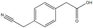 [4-(cyanomethyl)phenyl]acetic acid Struktur