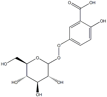 3-Carboxy-4-hydroxy-phenoxy glucoside Structure