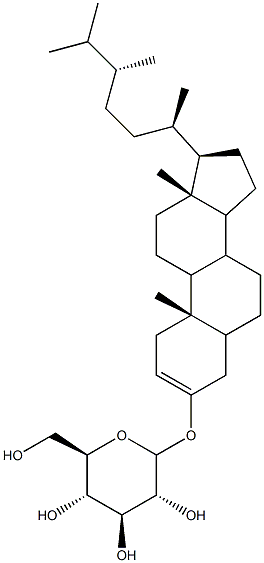 菜油甾醇-D-葡萄糖苷,,结构式