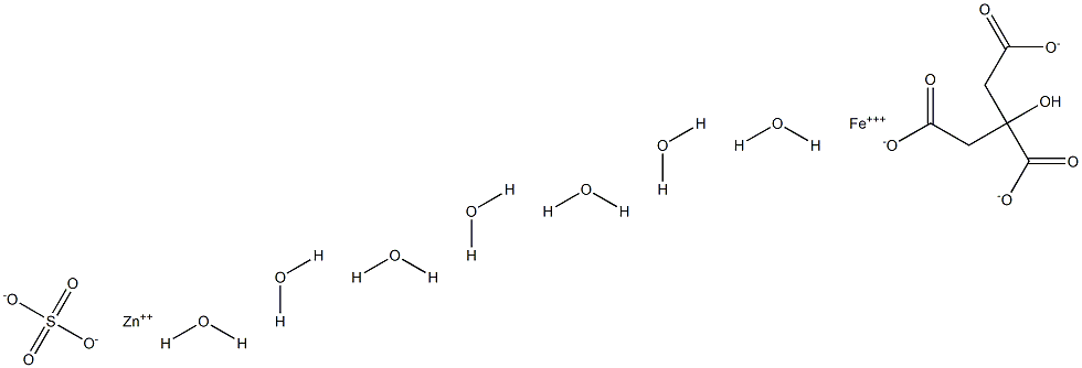 ZINC SULPHATE HEPTAHYDRATE & FERRIC CITRATE Structure