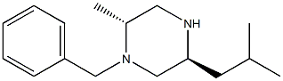 (2R,5S)-1-BENZYL-2-METHYL-5-(2-METHYLPROPYL)PIPERAZINE Struktur