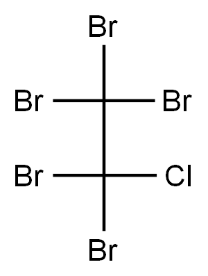 氯五溴乙烷, , 结构式