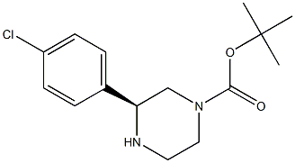 (S)-4-BOC-2-(4-CHLOROPHENYL)PIPERAZINE Structure