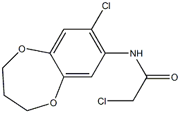 2-CHLORO-N-(8-CHLORO-3,4-DIHYDRO-2H-1,5-BENZODIOXEPIN-7-YL)ACETAMIDE Structure