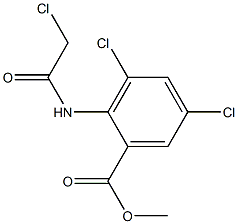 METHYL 3,5-DICHLORO-2-[(CHLOROACETYL)AMINO]BENZOATE Structure