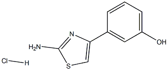 3-(2-AMINO-THIAZOL-4-YL)-PHENOL HYDROCHLORIDE 化学構造式