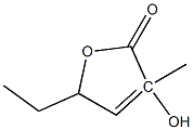 3-HYDROXY-3METHYL-5ETHYL-2(5H)-FURANONE Structure