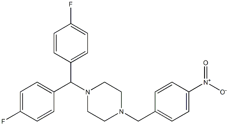 1-[BIS(4-FLUOROPHENYL)METHYL]-4-(4-NITROBENZYL)PIPERAZINE, 95+%