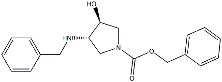 trans-3-Benzylamino-1-Cbz-4-hydroxypyrrolidine Structure