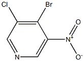 4-BROMO-3-CHLORO-5-NITROPYRIDINE Structure