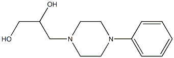 3-(4-Phenyl-1-piperazinyl)1,2-propandiol Struktur