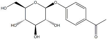 P-ACETYLPHENYL-BETA-D-GLUCOSIDE Struktur