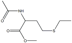 N-乙酰-DL-乙巯氨基酪酸甲酯 结构式