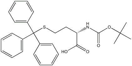 N-alpha-t-Butyloxycarbonyl-S-trityl-L-homocysteine Structure