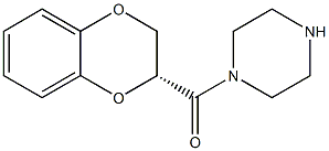 1-[(2R)-2,3-DIHYDRO-1,4-BENZODIOXIN-2-YLCARBONYL]PIPERAZINE Structure