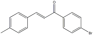 (E)-1-(4-bromophenyl)-3-p-tolylprop-2-en-1-one Struktur
