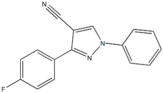 3-(4-fluorophenyl)-1-phenyl-1H-pyrazole-4-carbonitrile